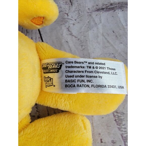 Care Bears Yellow Birthday Bear Stuffed Bean Plush Cupcake Party Hat 9inch - Picture 8 of 9